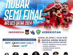 Aneka Jadwal Nobar Indonesia Vs Uzbekistan yang Digelar Pemda