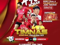 Aneka Jadwal Nobar Indonesia Vs Uzbekistan yang Digelar Pemda