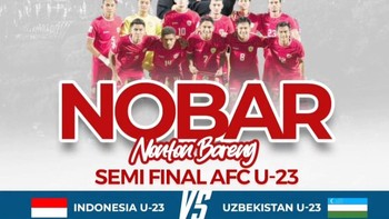 Pemkot Bekasi menggelar nobar di Plaza Pemkot Bekasi. Foto: Sccreenshot/Instagram