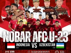 Aneka Jadwal Nobar Indonesia Vs Uzbekistan yang Digelar Pemda