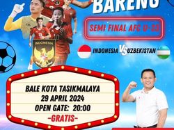 Aneka Jadwal Nobar Indonesia Vs Uzbekistan yang Digelar Pemda