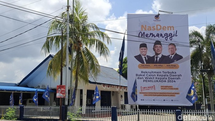 Kantor NasDem Riau (Raja Adil Siregar/detikcom)