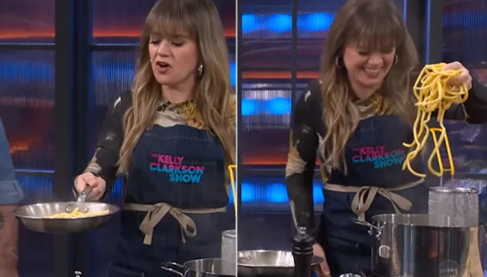 Ditantang Masak Pasta, Kelly Clarkson Gagal Bikin Acara Memasak