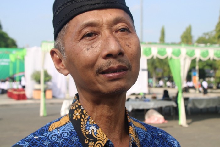 Kepala BKD Blora Heru Eko Wiyono saat ditemui wartawan usai acara penandatanganan perjanjian kerja PPPK di Alun-alun Blora