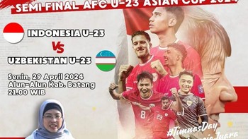 Pemkab Batang gelar nobar di Alun-alun Kabupaten Batang. Foto: Screenshot/Instagram