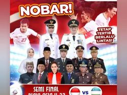 Aneka Jadwal Nobar Indonesia Vs Uzbekistan yang Digelar Pemda