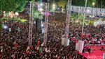 Keseruan Nobar Timnas Garuda Muda di Kota Pahlawan
