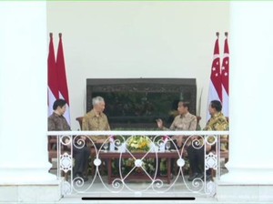 Momen Akrab Jokowi-Prabowo Ngobrol Bersama PM-Wakil PM Singapura