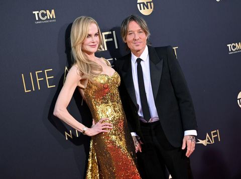 HOLLYWOOD, CALIFORNIA - APRIL 27: (L-R) Keith Urban, Sunday Rose Kidman-Urban, Faith Margaret Kidman-Urban, Sybella Hawley, Nicole Kidman, and Antonia Kidman attend the 49th AFI Life Achievement Award Gala Tribute Celebrating Nicole Kidman at Dolby Theatre on April 27, 2024 in Hollywood, California. (Photo by Axelle/Bauer-Griffin/FilmMagic)