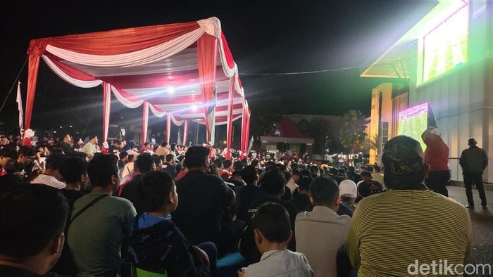 Nobar Indonesia Vs Uzbekistan Semifinal Piala Asia U-23 di Kantor Gubernur Sumsel.