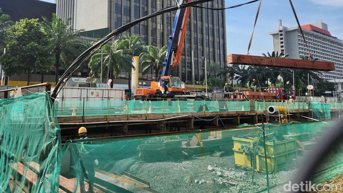 Proses Pembangunan Stasiun MRT Jakarta Fase 2A