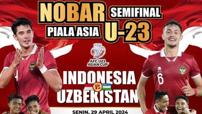 Pemkab Gowa, Sulawesi Selatan (Sulsel) akan menggelar nonton bareng Timnas Indonesia melawan Uzbekistan dalam laga semifinal Piala Asia U-23 2024.