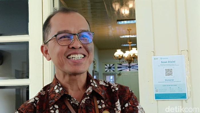 Sekda DIY Beny Suharsono saat ditemui di Kantor Setda DIY, Senin (29/4/2024).