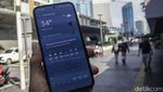 Potret Suhu Panas Jakarta yang Menyengat