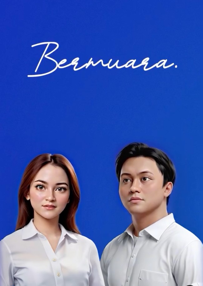 Beberapa hari lalu Mahalini dan Rizky mengunggah animasi dengan latar belakang biru seperti pas foto nikah. Di animasi tersebut tertulis judul lagu kolaborasi keduanya, Bermuara. Animasi tersebut seolah mengisyaratkan jika keduanya juga akan segera bermuara ke jenjang pernikahan, seperti lagu mereka. Foto: Instagram/@mahaliniraharja/@rizkyfbian