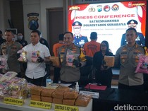 2 Kurir Narkoba Jaringan Jawa-Sumatra Dibekuk, 40 Kg Sabu-26 Ribu Ineks Disita