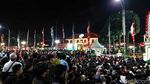 Keseruan Nobar Timnas Garuda Muda di Kota Pahlawan