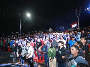 Momen Puluhan Ribu Warga Kebumen Nobar Timnas U-23 Vs Uzbekistan