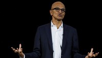 Executive Chairman and CEO of Microsoft Corporation Satya Nadella speaks during the 