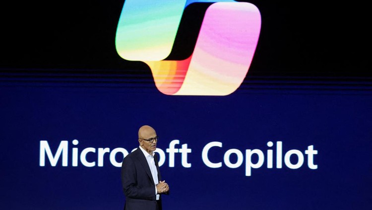 Executive Chairman and CEO of Microsoft Corporation Satya Nadella speaks during the 