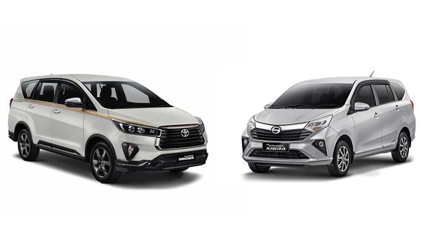 Foto kolase Toyota Innova dan Daihatsu Sigra. (Dok. Toyota Astra Motor & Daihatsu)