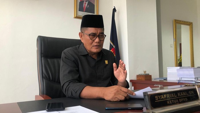 Ketua DPRD Padang Syafrial Kani. (M Afdhal Afrianto/detikSumut)