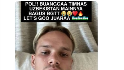 Meme Kocak Pol Buanggaa Kemenangan Uzbekistan