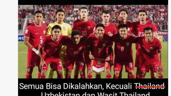 Hal yang terberat bagi timnas Indonesia, Foto: Twitter