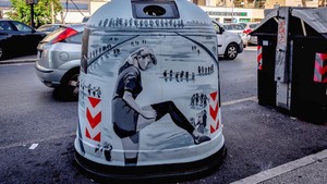 Karya Lukisan Urban Art Galleries Cinema yang dipromosikan oleh Progetto Goldstein, merupakan karya yang tersebar luas di distrik film Italia: Cinecittà.