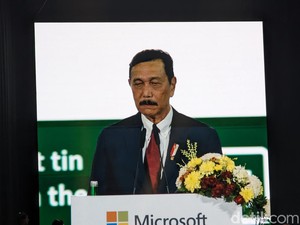 Investasi di RI Tokcer! Luhut Janji Microsoft Tak Akan Menyesal