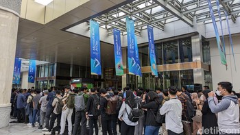Kehadiran Nadella di Indonesia merupakan bagian dari Microsoft Build: AI Day yang digelar di Jakarta Convention Center, Jakarta Pusat. Foto: Virgina Maulita Putri/detikINET