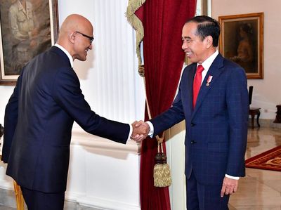 Momen Pertemuan Jokowi dan Bos Microsoft Bahas Pengembangan AI di RI