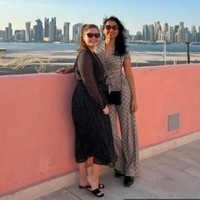 Sebuah unggahan juga menampilkan Noa dan Noraly bersama di Qatar. Foto: Dok. Instagram/TikTok