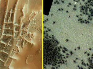 Munculnya Ratusan Laba-laba Hitam di Mars, Pertanda Apa?