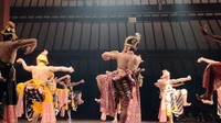 Di lokasi lain yakni Pendopo Agung, menampilkan tari dari Pakualaman. (Foto: Luthfi Zian Nasifah/detikEdu)