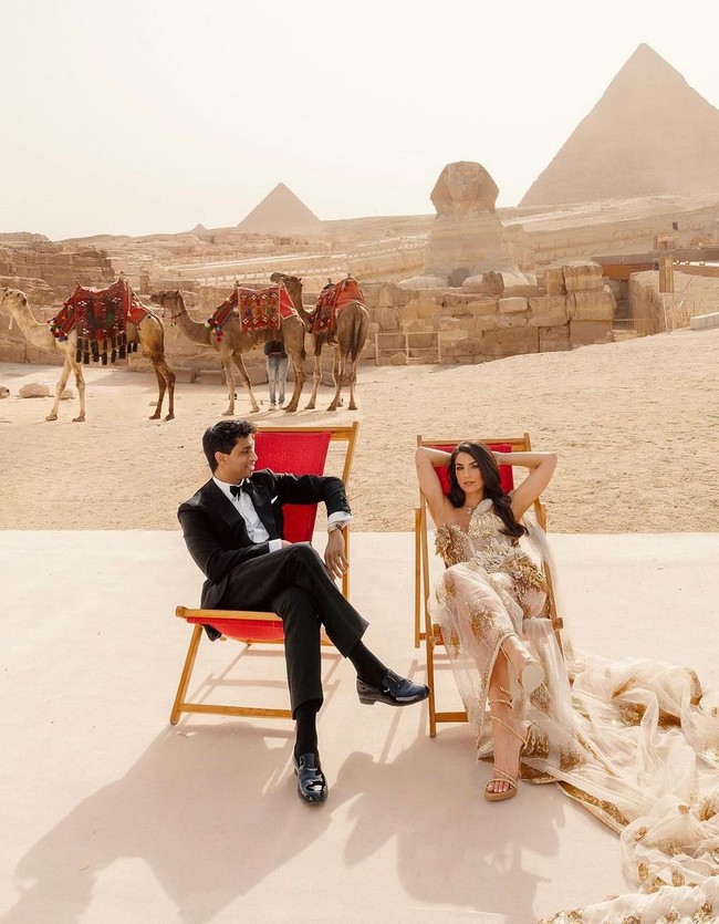 Tak hanya lokasi yang unik, konsep pernikahan juga tidak biasa. Tidak ada pesta pengantin maupun kue pernikahan. Mereka hanya menyajikan kue ulang tahun. Foto: Instagram/@erikaannhammond @bottega53