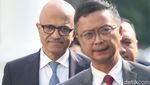 Potret CEO Microsoft Tiba di Istana Negara, Siap Temui Jokowi