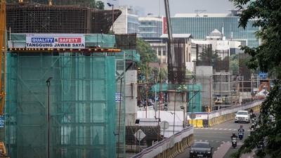 Potret Terkini Pembangunan LRT Velodrome-Manggarai