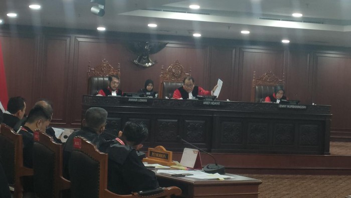 Sidang sengketa Pileg di Panel III MK (Dwi/detikcom)