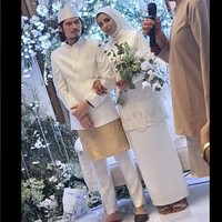 Sosok wanita yang menjadi istrii Virzha pun berhasil mencuri atensi. Rupanya wanita tersebut bernama Sausan Sabrina. Berparas cantik, Sausan diketahui memilikii darah keturunan Arab. Foto: TikTok/@mrsfunny