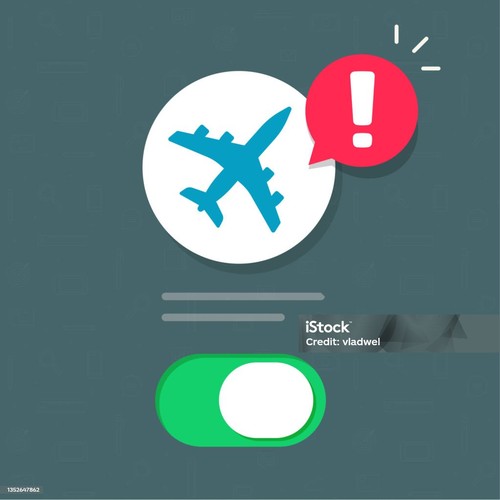 Airplane mode atau mode pesawat. (dok. iStock)