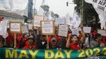 Aksi Massa Peringati Hari Buruh di Jakarta