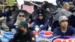 Aksi Massa Peringati Hari Buruh di Jakarta