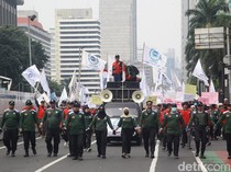 Aksi Massa Peringati Hari Buruh di Jakarta