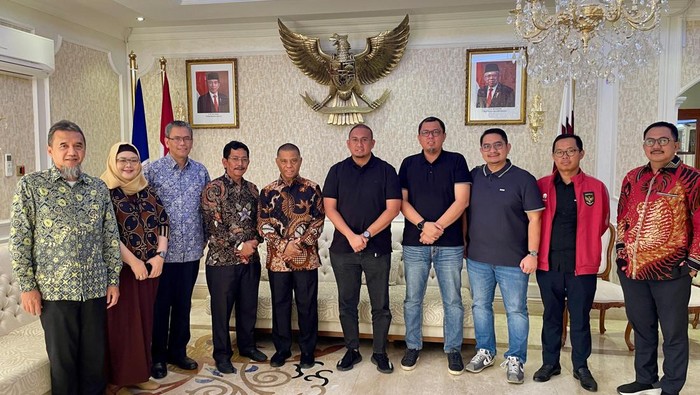 Andre Rosiade di KBRI Qatar. (dok. istimewa).