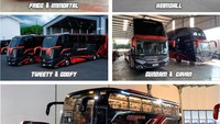 Ini Alasan Bus-bus PO Juragan 99 Trans Pakai Nama-nama Tokoh Kartun