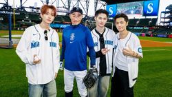 Pesona Heesung, Jay, dan Niki ENHYPEN di Lapangan Bisbol