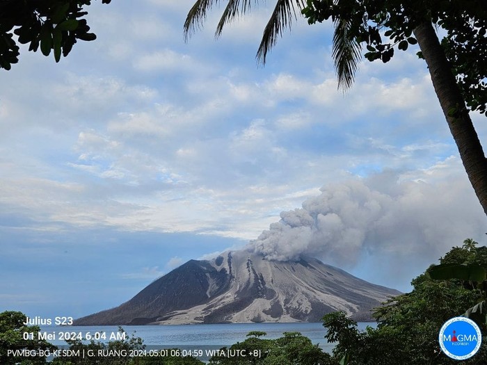 Gunung Ruang Sitaro.