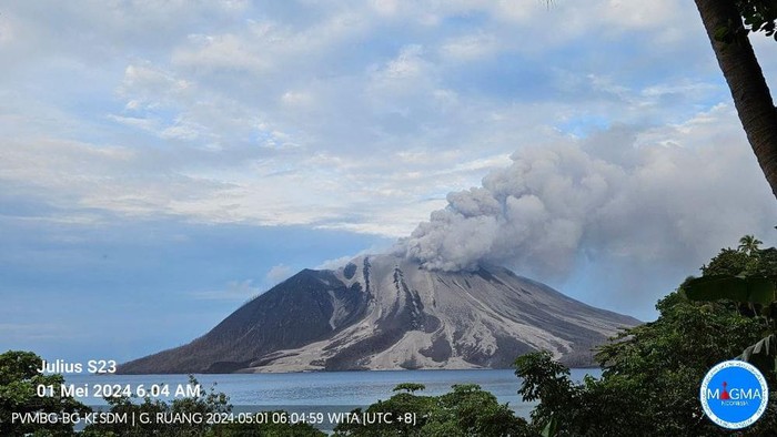 Gunung Ruang Sitaro.