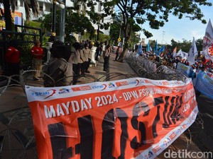 10 Ribu Buruh Gelar Aksi May Day di Surabaya, Ini Tuntutan-Rekayasa Lalin